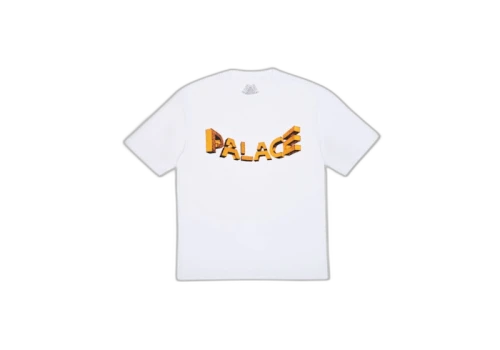 Palace Warp Font T-Shirt White
