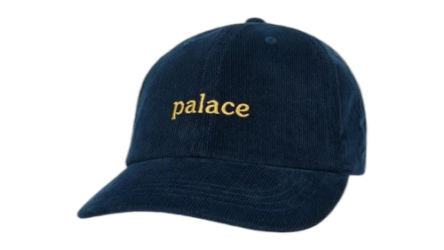Palace Washed Cord 6-Panel Navy