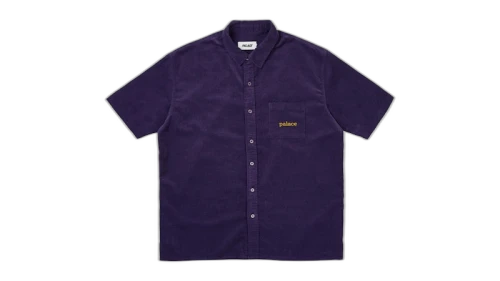 Palace Washed Cord Shirt Purple