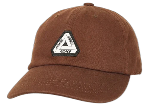 Palace Washed Twill Tri-Ferg 6-Panel Brown