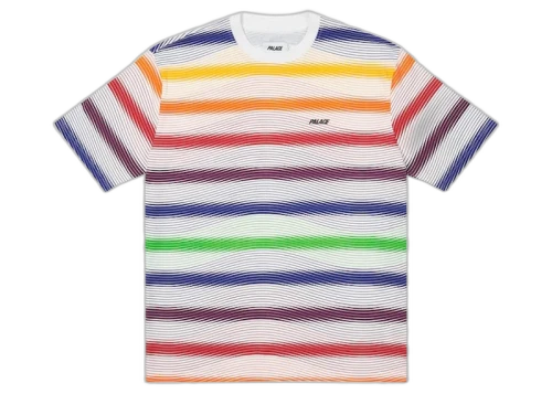 Palace Wavey Stripe T-shirt White