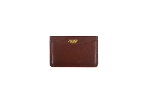 Palace Web Card Holder Brown