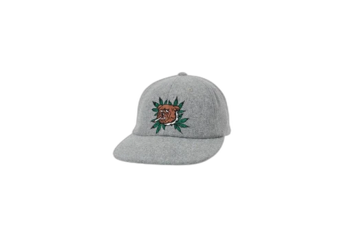 Palace Weed Bulldog Wool 6-Panel Grey