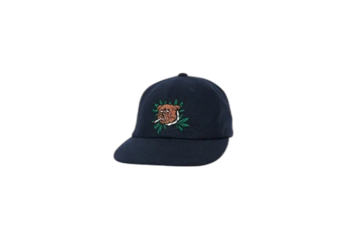 Palace Weed Bulldog Wool 6-Panel Navy