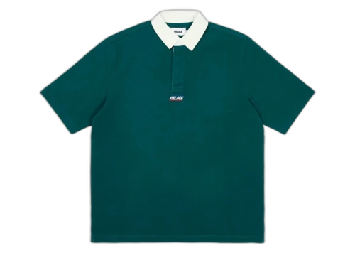 Palace Wide Rugby Polo Green