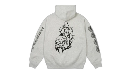 Palace Wizard Sleeves Hood Grey Marl