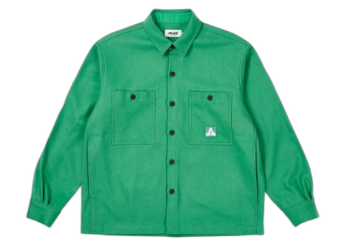 Palace Wool Shirt Jacket Pea Green