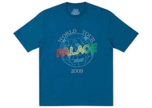 Palace World Tour T-shirt Blue