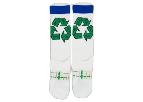 Palace x adidas Running Socks White