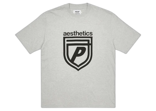 Palace x Aesthetics Logo T-shirt Grey Marl