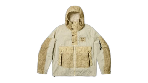 Palace x C.P. Company 50 Fili Heavy Mixed Hooded Jacket Stone