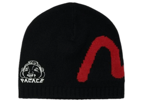 Palace x Evisu Seagull Godhead Beanie Black