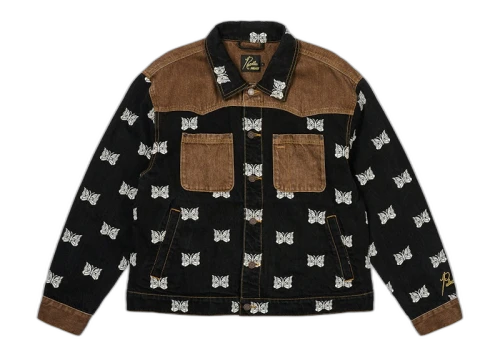Palace x Needles Western Denim Jacket Black