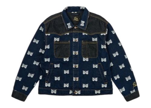 Palace x Needles Western Denim Jacket Indigo