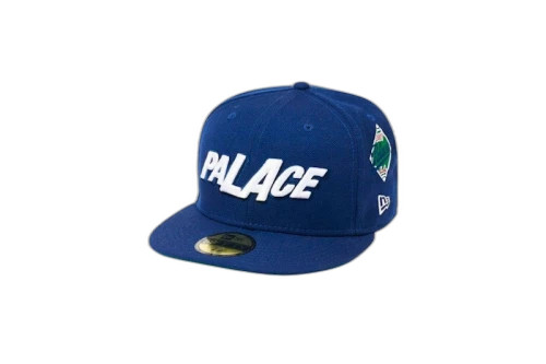 Palace x New Era LA Fitted Hat Blue