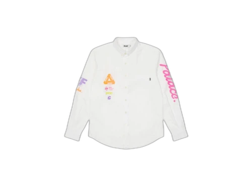 Palace x Rapha Off Bike Boojie Shirt White