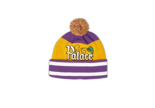 Palace Zero Zero Beanie Purple/Yellow