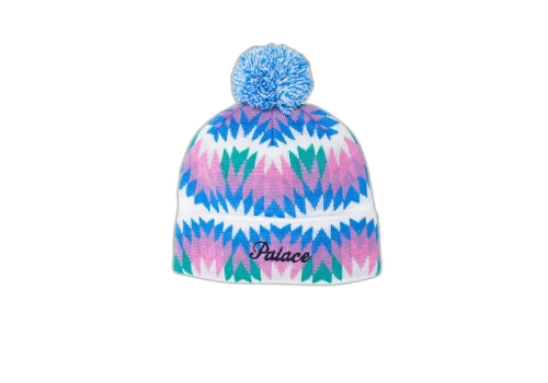 Palace Zig Zag Beanie White