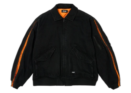 Palace Zipped MA-1 Bomber Jacket Black