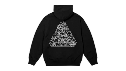 Palace Zodiac Tri-Ferg Hood Black