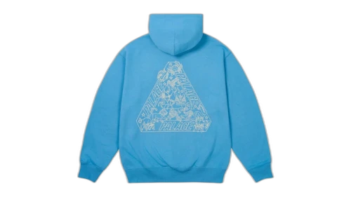 Palace Zodiac Tri-Ferg Hood Ocean Blue