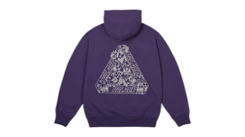 Palace Zodiac Tri-Ferg Hood Purp