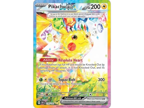 Pikachu ex 2025 Pokémon Scarlet & Violet Surging Sparks Hyper Rare 238/191 Ungraded