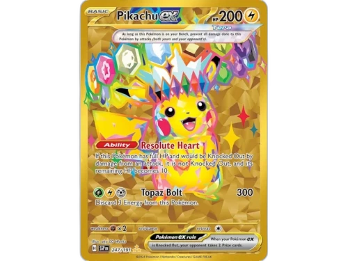 Pikachu ex 2025 Pokémon Scarlet & Violet Surging Sparks Special Illustration Rare 247/191 Ungraded