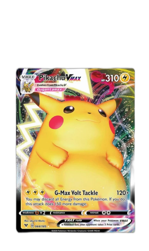 Pikachu VMAX-Full Art 2020 Pokemon TCG Sword & Shield Vivid Voltage #44/185 (PSA or BGS Graded)