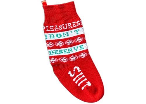 Pleasures Naughty Holiday Ornament Red