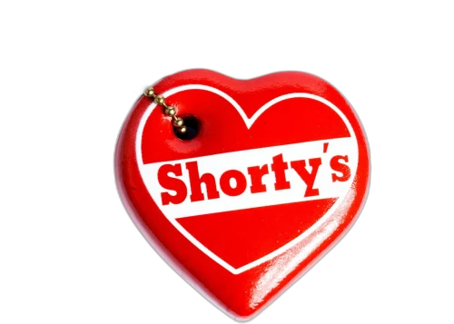 Pleasures x Shorty's Puffy Heart Keychain Red