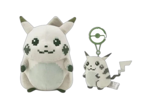 Pokemon 30th Anniversary Mascot Pikachu of the Beginning Plush & Plush Keychain Set