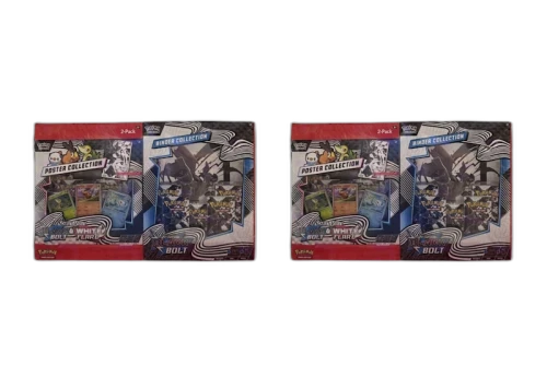 Pokémon Black Bolt & White Flare Poster Collection and Black Bolt Binder Collection Bundle (Sam's Club Exclusive) 2x Lot