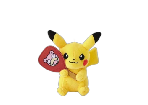 Pokemon Center Pikachu Slowpoke Fan Kagawa Keychain Plush