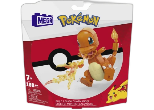 Pokemon Fisher Price Mega Pokemon Build and Show Charmander Construction Figure Orange