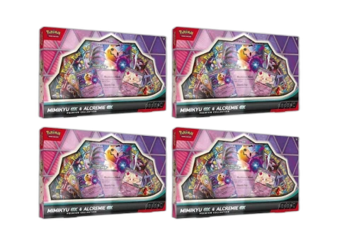 Pokémon Mimikyu ex & Alcremie ex Premium Collection 4x Lot