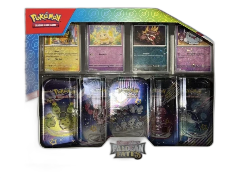 Pokémon Paldean Fates Costco 5 Mini Tin Bundle (Tin Art Mary Vary)