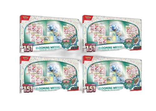 Pokémon Scarlet & Violet 151 Blooming Waters Premium Collection Box 4x Lot