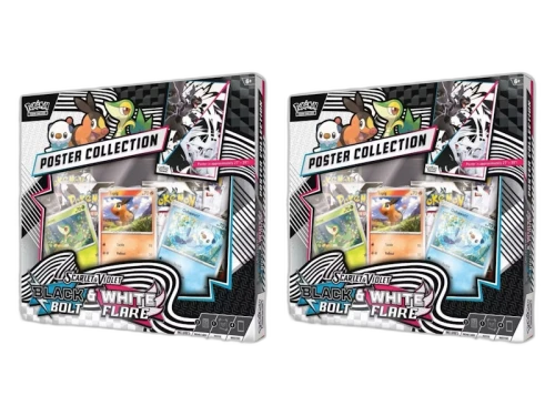 Pokémon Scarlet & Violet Black Bolt/White Flare Unova Poster Collection Box 2x Lot