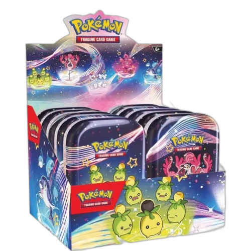 Pokèmon Scarlet & Violet Paldean Fates Mini Tin Full Display Box