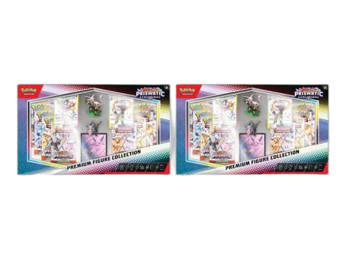 Pokémon Scarlet & Violet Prismatic Evolution Premium Figure Collection Box 2x Lot