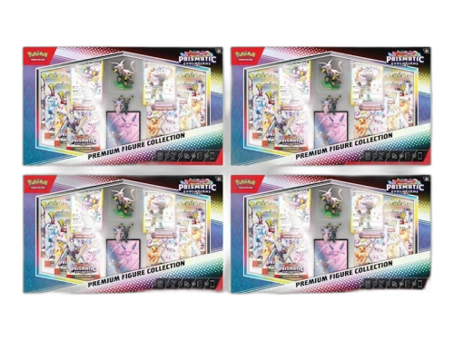 Pokémon Scarlet & Violet Prismatic Evolution Premium Figure Collection Box 4x Lot
