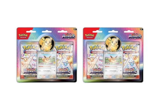 Pokémon Scarlet & Violet Prismatic Evolutions 2 Booster Pack Blister Box 2x Lot
