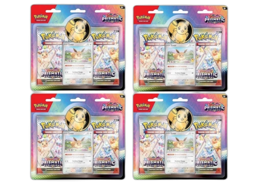 Pokémon Scarlet & Violet Prismatic Evolutions 2 Booster Pack Blister Box 4x Lot