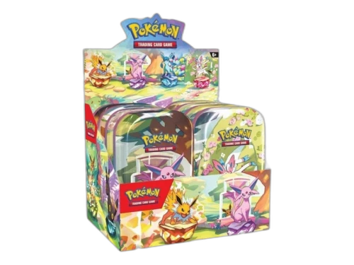 Pokémon Scarlet & Violet Prismatic Evolutions 8 Tin Mini Display