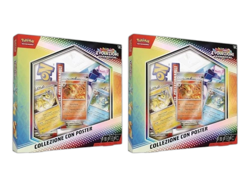 Pokémon Scarlet & Violet Prismatic Evolutions Expansion Poster Collection (Italian) 2x Lot