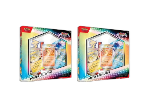 Pokémon Scarlet & Violet Prismatic Evolutions Poster Collection 2x Lot