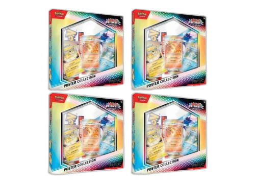 Pokémon Scarlet & Violet Prismatic Evolutions Poster Collection 4x Lot