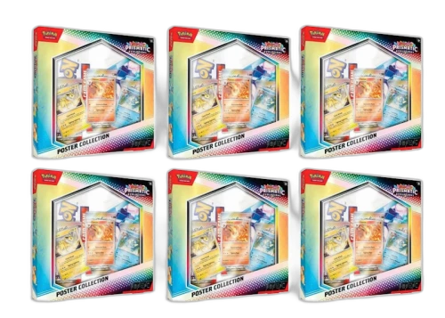 Pokémon Scarlet & Violet Prismatic Evolutions Poster Collection 6x Lot
