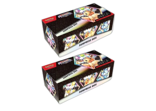 Pokémon Scarlet & Violet Prismatic Evolutions Surprise Box 2x Lot
